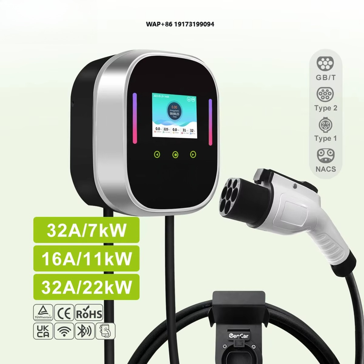 Smart EV Charger Wallbox 22kW  - đánh giá và giá Ev Charger